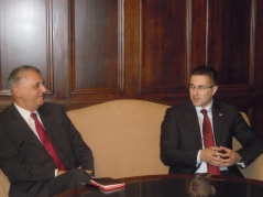 21 November 2012 Speaker Stefanovic and the Montenegrin Ambassador to Serbia
